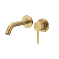 MOZA GOLD Змішувач ARMATURA для умивальника настінний, прихованого монтажу Технопласт