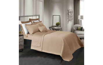 Hotel Melody 1 Покривало на ліжко 260*260,  2шт наволочки 50*75 Champagne
