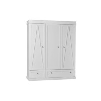 Marie Шафа 3-дверна біла PINIO