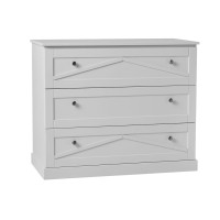 Marie Комод на 3 ящика білий PINIO