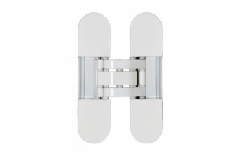 Прихована 3D петля OTLAV INVISSACTA 305 3D, пластик,30х120мм, корпус білий, 4 ковпачка