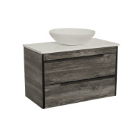 Тумба Лофт Нео дуб морас 85 см зі стільницею UNI