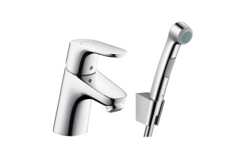 FOCUS змішувач для умивальника, одноважільний, з гігієнічною лійкою