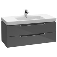 SUBWAY 2.0 тумба під умивальник 98,7*52*44,9см, підвісна, колір сірий глянець