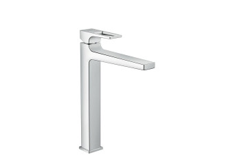 METROPOL змішувач для умивальника одноважільний 260, з петлеподібною ручкою та злив. гарнітуром push-open, хром