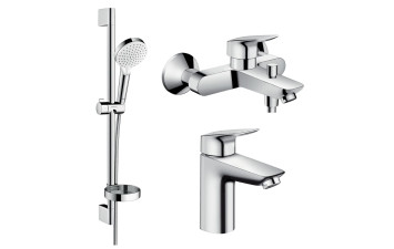 LOGIS набір змішувачів для ванни, умивальник 100 (71100000, 71400000, 26553400)