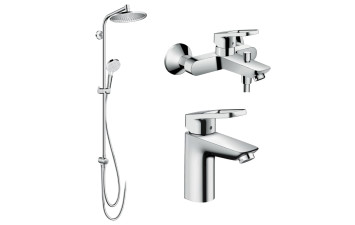 LOGIS LOOP набір змішувачів , Showerpipe Reno (71151000, 71244000, 27270000)