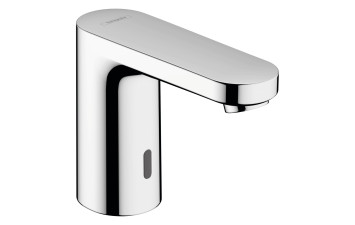 VERNIS BLEND електронний змішувач для умивальника з попереднім налаштуванням температури, робота від батареї, хром