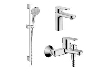 VERNIS BLEND набір змішувачів для ванни, раковина 100 (71551000, 71440000, 26275000)