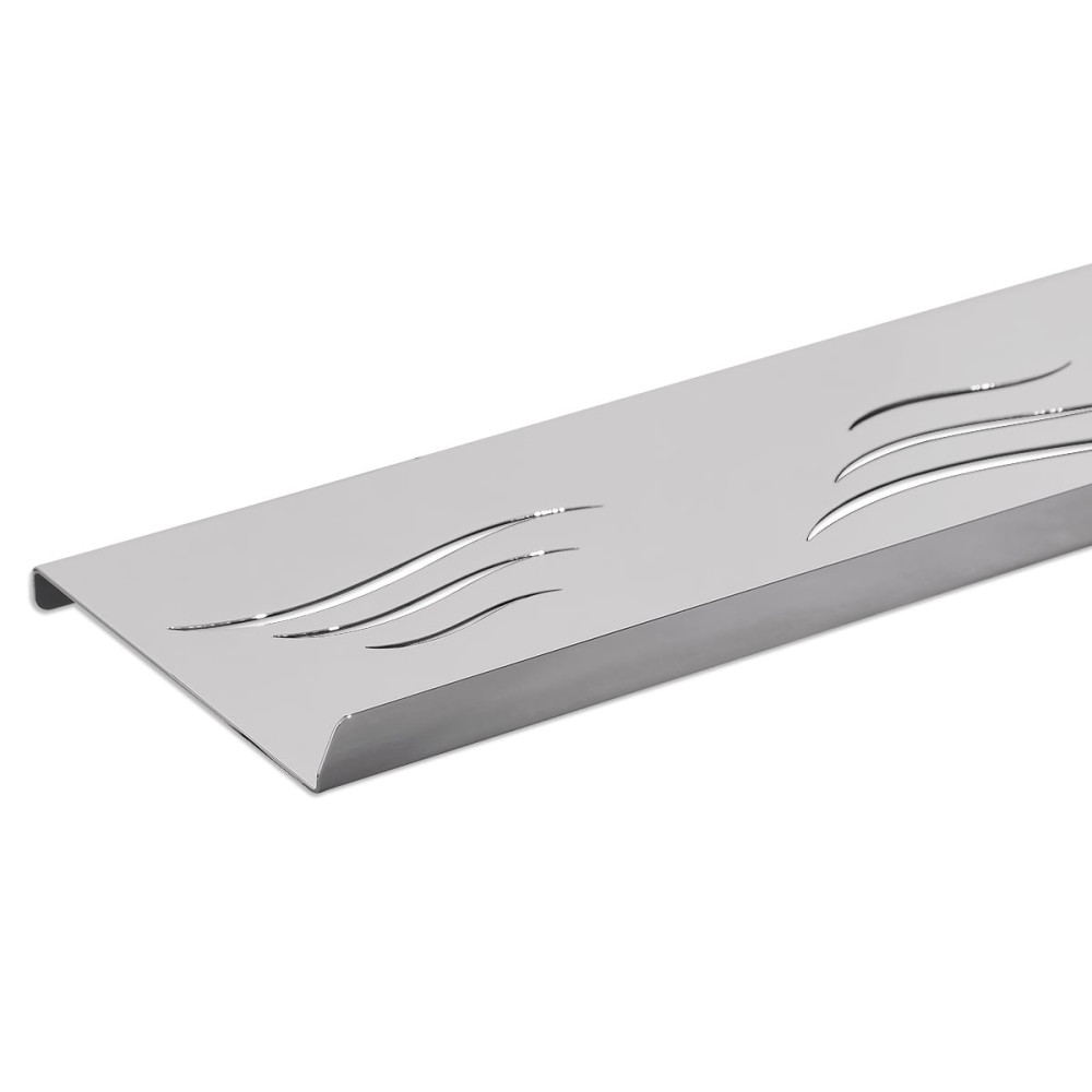 Полиця у ванну кімнату Laris Wave, 400 мм, пряма