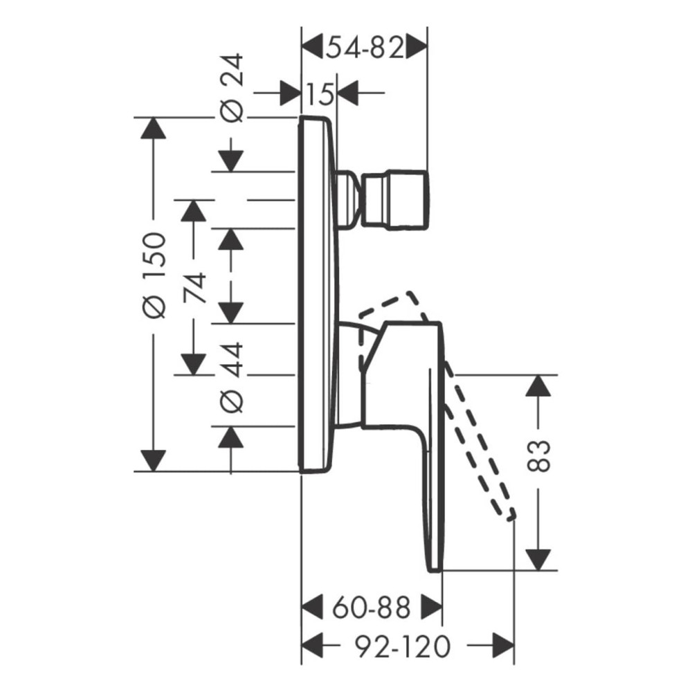 VERNIS BLEND змішувач для ванни СМ, 01800180