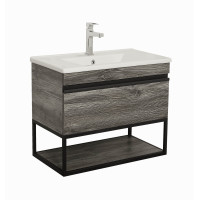 Тумба Лофт Айрон дуб морас 85 см з умивальником Arte консольна