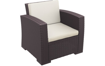 Крісло плетене з ратану MONACO 831 коричневе 