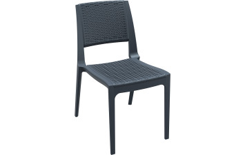 Крісло плетене з ратану VERONA 830 темно-сіре 