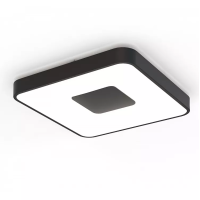 COIN квадратна лампа на стелю LED 80W - 2700-5000K REMOTE CONTROL - чорна