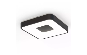 COIN квадратна лампа на стелю LED 56W - 2700-5000K REMOTE CONTROL - чорна