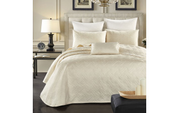 Luxury FRBP1 Покривало на ліжко 230*250, 2шт наволочки 46*66 Ivory