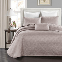 Luxury FRBP1 Покривало на ліжко 230*250,  2шт наволочки 46*66 Purple grey