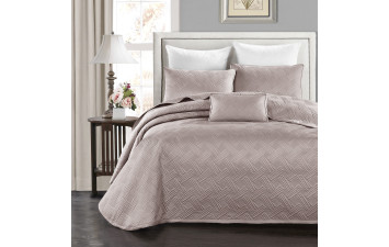 Luxury FRBP1 Покривало на ліжко 230*250,  2шт наволочки 46*66 Purple grey