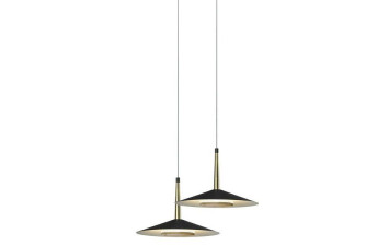 ORION подвесной светильник LED BLACK/ANT.BRASS 2L 8W 3000K