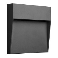 BAKER настінний світильник квадратний 6W 3000K DARK GREY