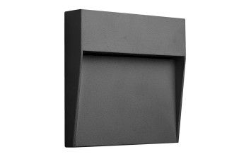 BAKER настінний світильник квадратний 6W 3000K DARK GREY