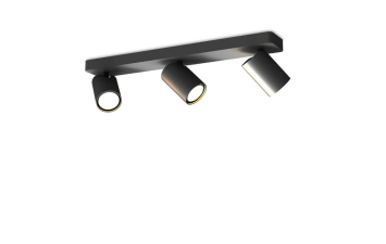 SAL чорний лінійне світло 3L GU10