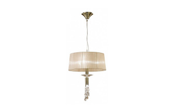 TIFFANY AB имела подвесная лампа 3, 1L Коньячный оттенок 3878 (Cuero/Coñac-Antique brass/Soft bronze) Mantra