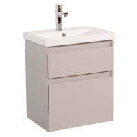 Тумба Еліт консольна 60 см з умивальником Еліт (Мокко)