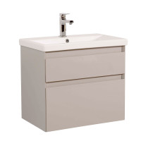 Тумба Еліт консольна 70 см з умивальником Еліт (Мокко)