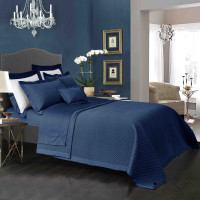 Hotel Melody 1 Покривало на ліжко 260*260,  2шт наволочки 50*75 Navy blue