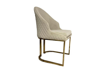 Стілець обідній DC077 Золота нержав. сталь Vetro mebel