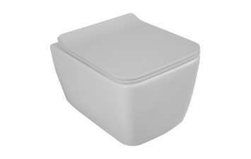 Унітаз підвісний безободковий Hera, сидіння Slim Soft-Close, матовий