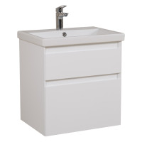 Тумба Еліт консольна 70 см з умивальником Еліт (Білий мат)