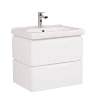 Тумба Венеція Консольна 60 см біла з умивальником Сіті