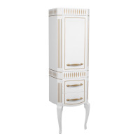 Пенал Роял 50 см білий колір (R) патина золото