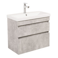 Тумба Вінтаж консольна 60 см з умивальником Elite (Бетон)