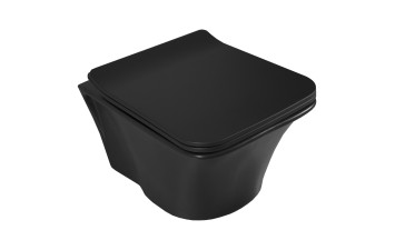 Унітаз підвісний безободковий Ibiza антрацит 018900, сидіння Slim Soft-Close