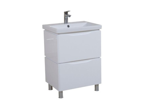 Тумба Венеція Підлогова 60 см Біла з умивальником Elite