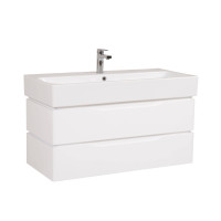 Тумба Венеція Консольна 100 см біла з умивальником Пінто