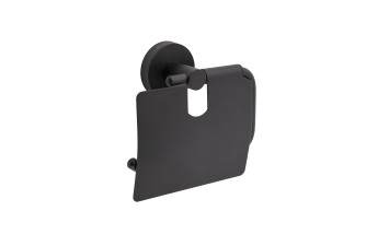 8126 BLACK Тримач для паперу закритий GLORIA,  чорний матовий