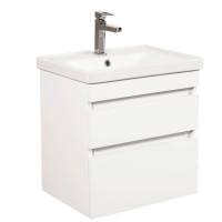 Меблі Вінтаж (білий глянець) 60 см з умивальником Frame (консольні)