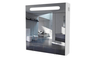 Дзеркальна шафа Париж 80 см з підсвіткою