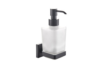 Дозатор для рідкого мила Леонардо, чорний матовий 9933A
