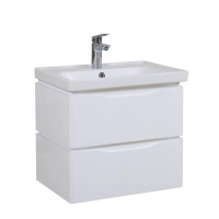 Тумба Венеція консольна 60 см Біла з умивальником Frame