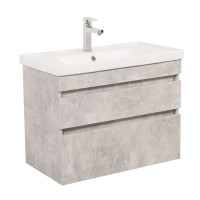 Тумба Вінтаж консольна 70 см з умивальником Frame (Бетон)