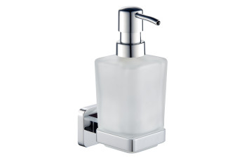 Дозатор для рідкого мила Капрі, скло, хром 6633