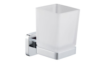 Склянка для зубних щіток Капрі, скло, хром 6621