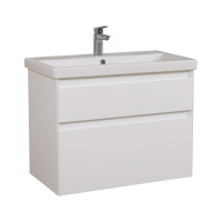 Тумба Еліт консольна 100 см з умивальником Еліт (Білий мат)