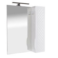 Дзеркало Родорс 65 см з пеналом праворуч і підсвіткою